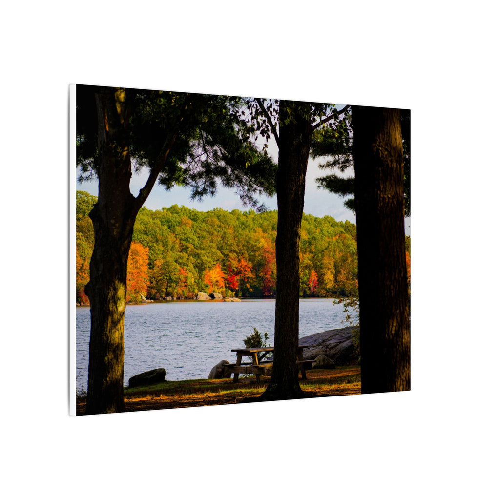 Autumn Lakeside Retreat Landscape