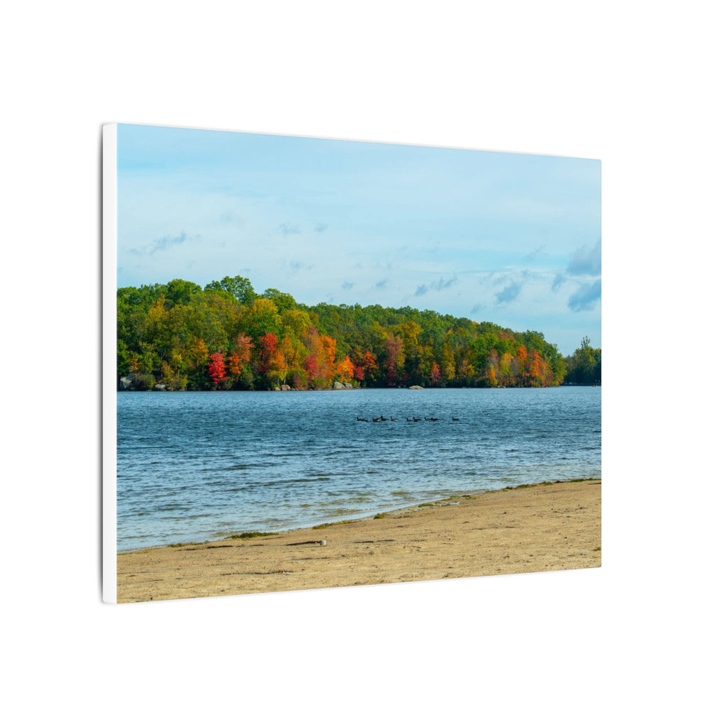 Fall on the Beach — Fall Landscape Matte Wall Art