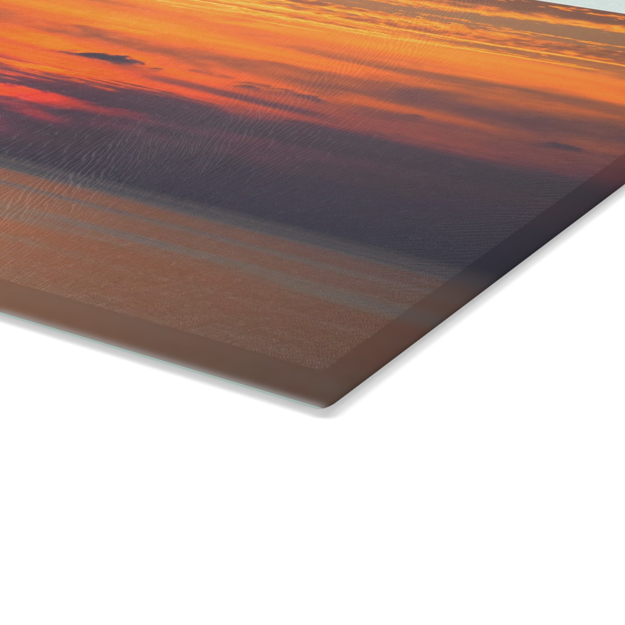Epic Sunset Glass Cutting Board – Scenic Coastal Kitchen Decor