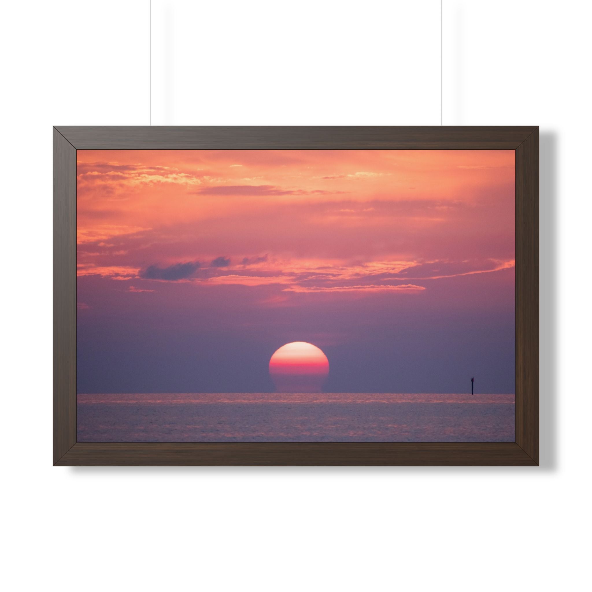 Florida Keys Sunset Framed Poster — Serene Coastal Wall Art