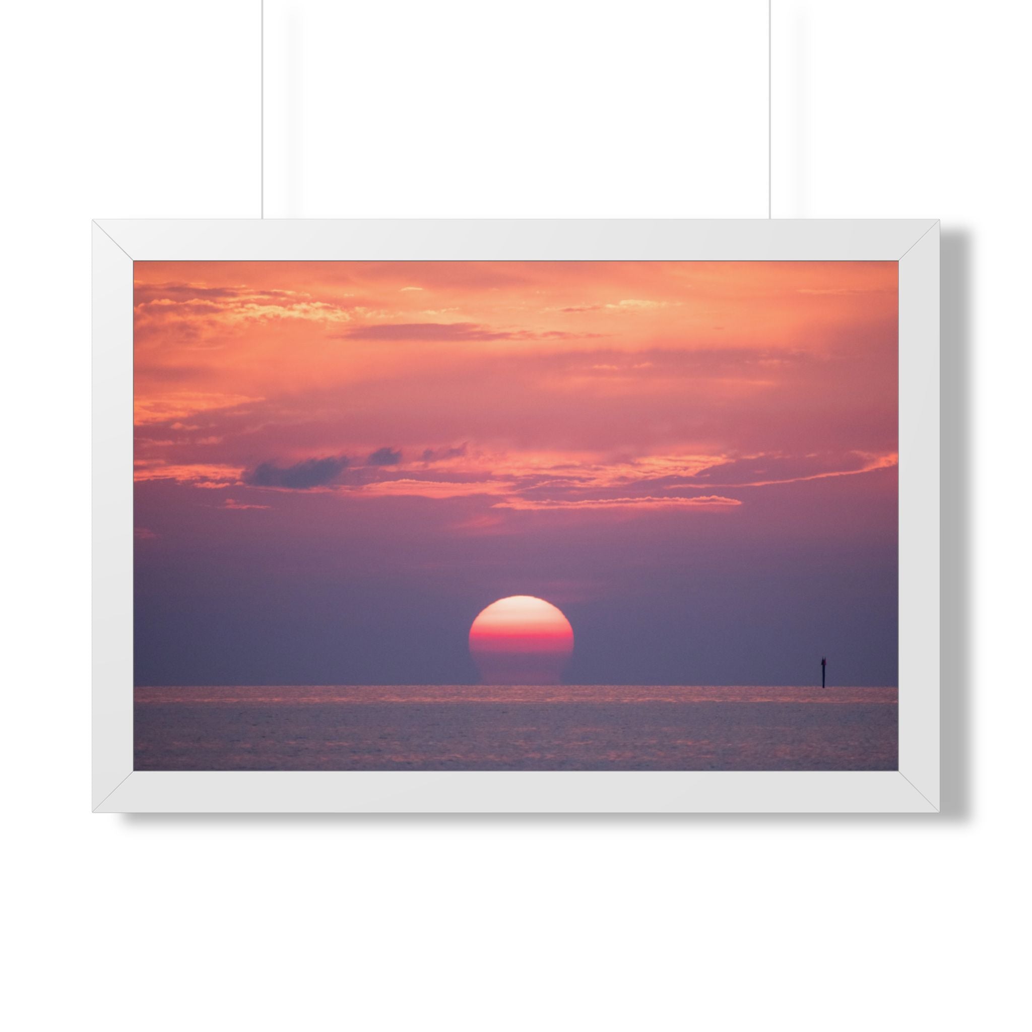 Florida Keys Sunset Framed Poster — Serene Coastal Wall Art