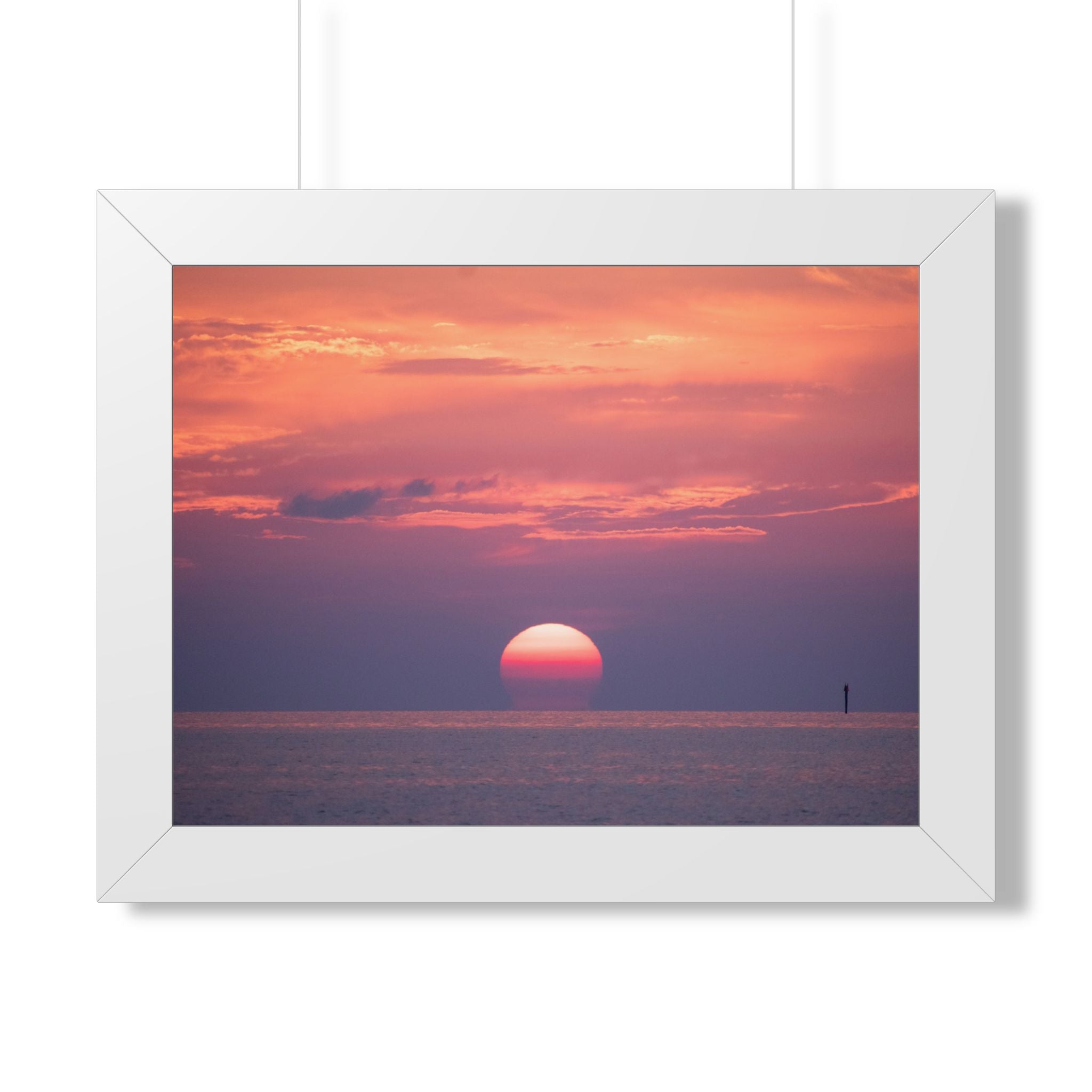 Florida Keys Sunset Framed Poster — Serene Coastal Wall Art