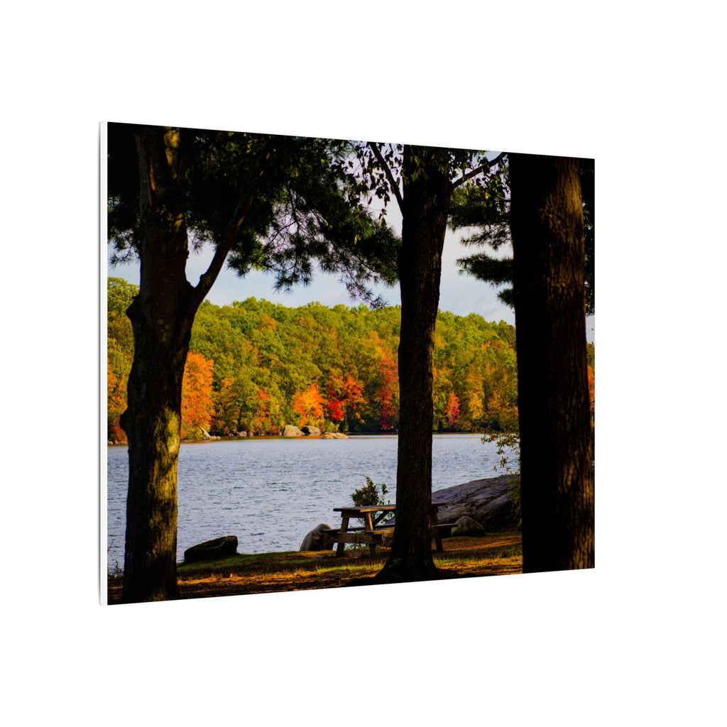 Autumn Lakeside Retreat Landscape