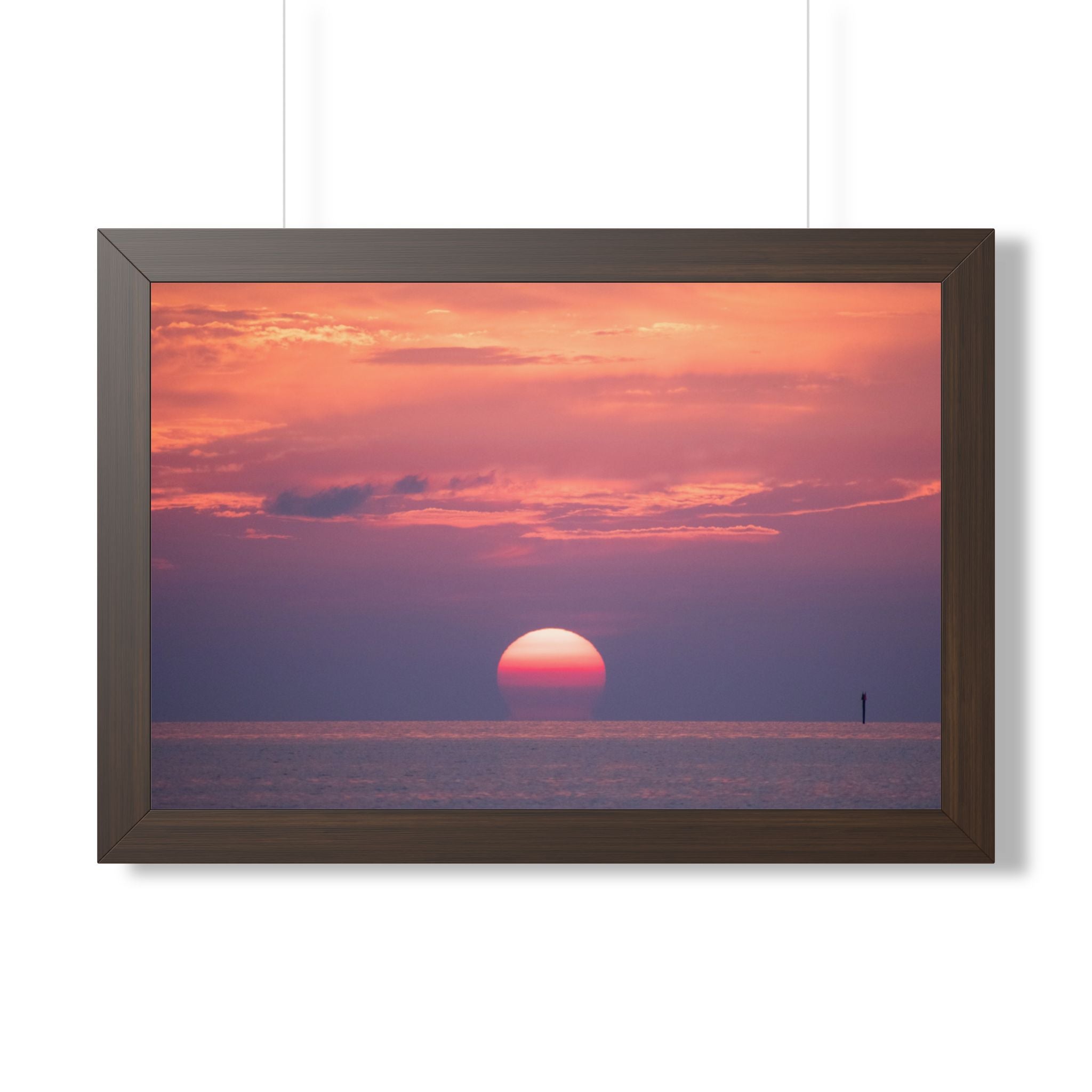 Florida Keys Sunset Framed Poster — Serene Coastal Wall Art