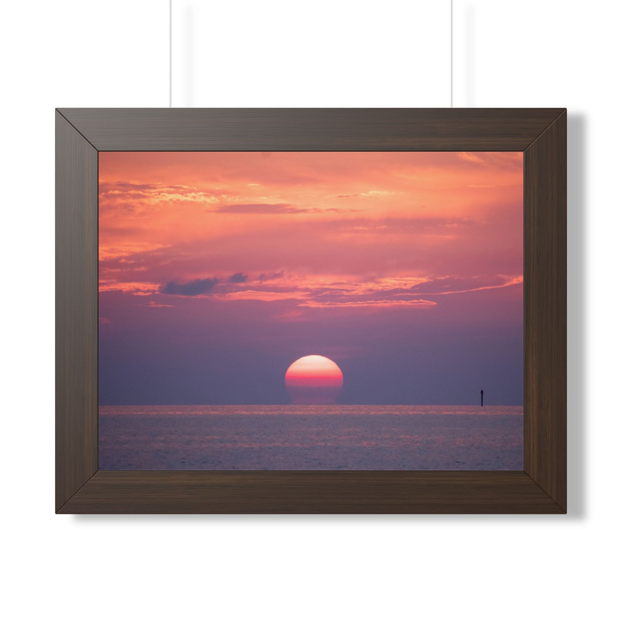 Florida Keys Sunset Framed Poster — Serene Coastal Wall Art