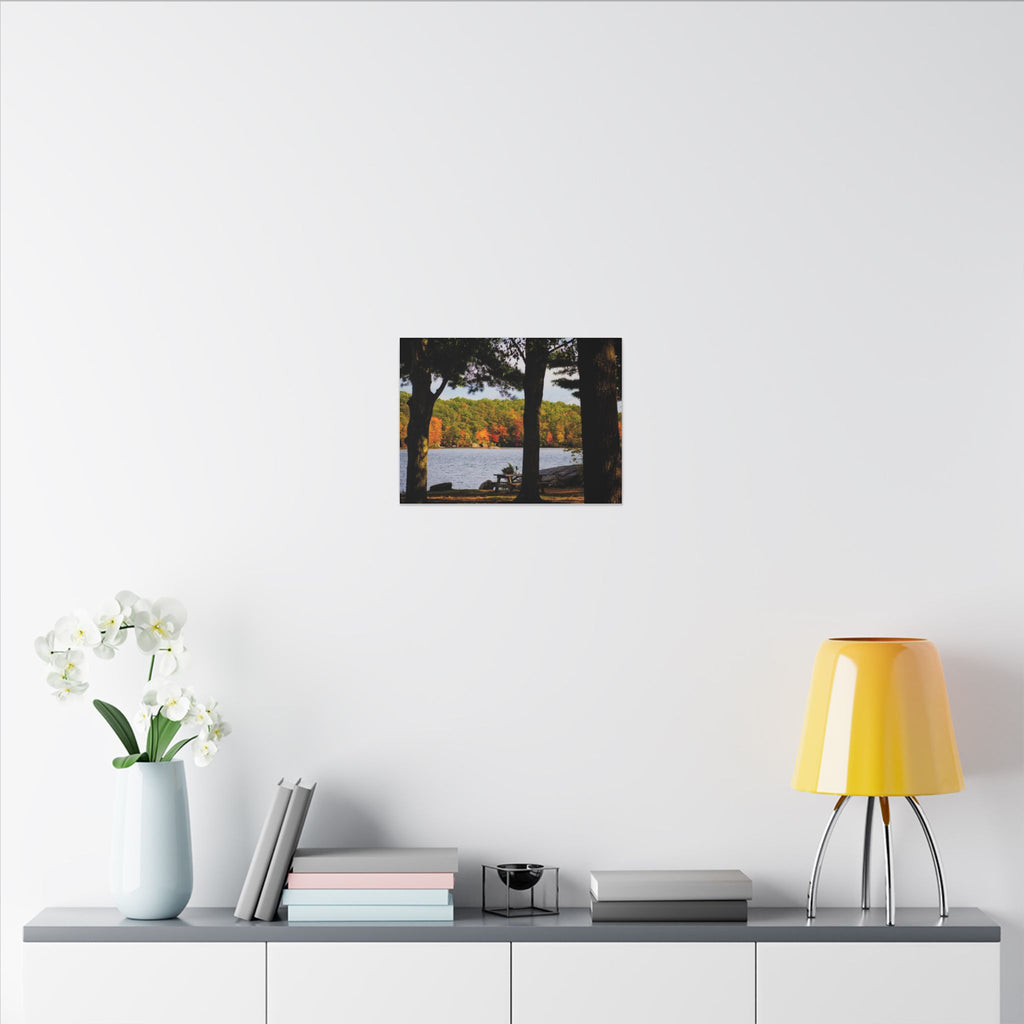 Autumn Lakeside Retreat Landscape