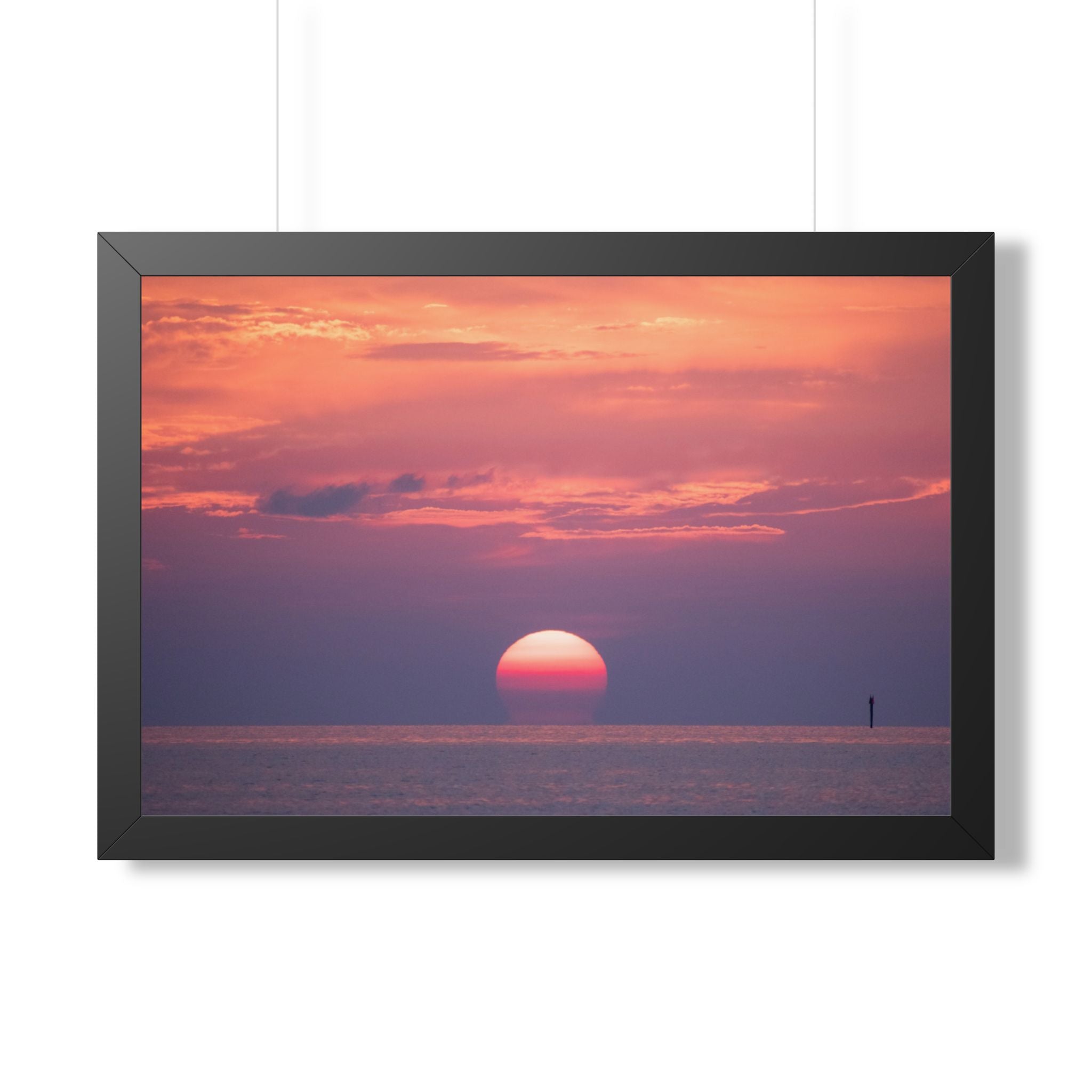 Florida Keys Sunset Framed Poster — Serene Coastal Wall Art