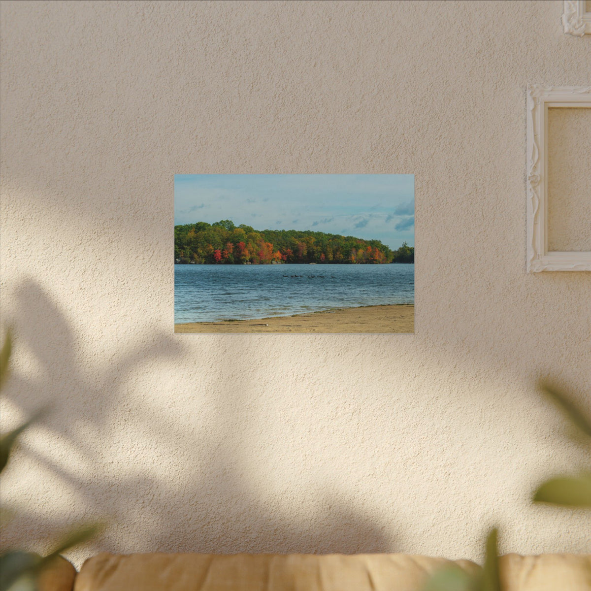 Fall on the Beach — Fall Landscape Matte Wall Art