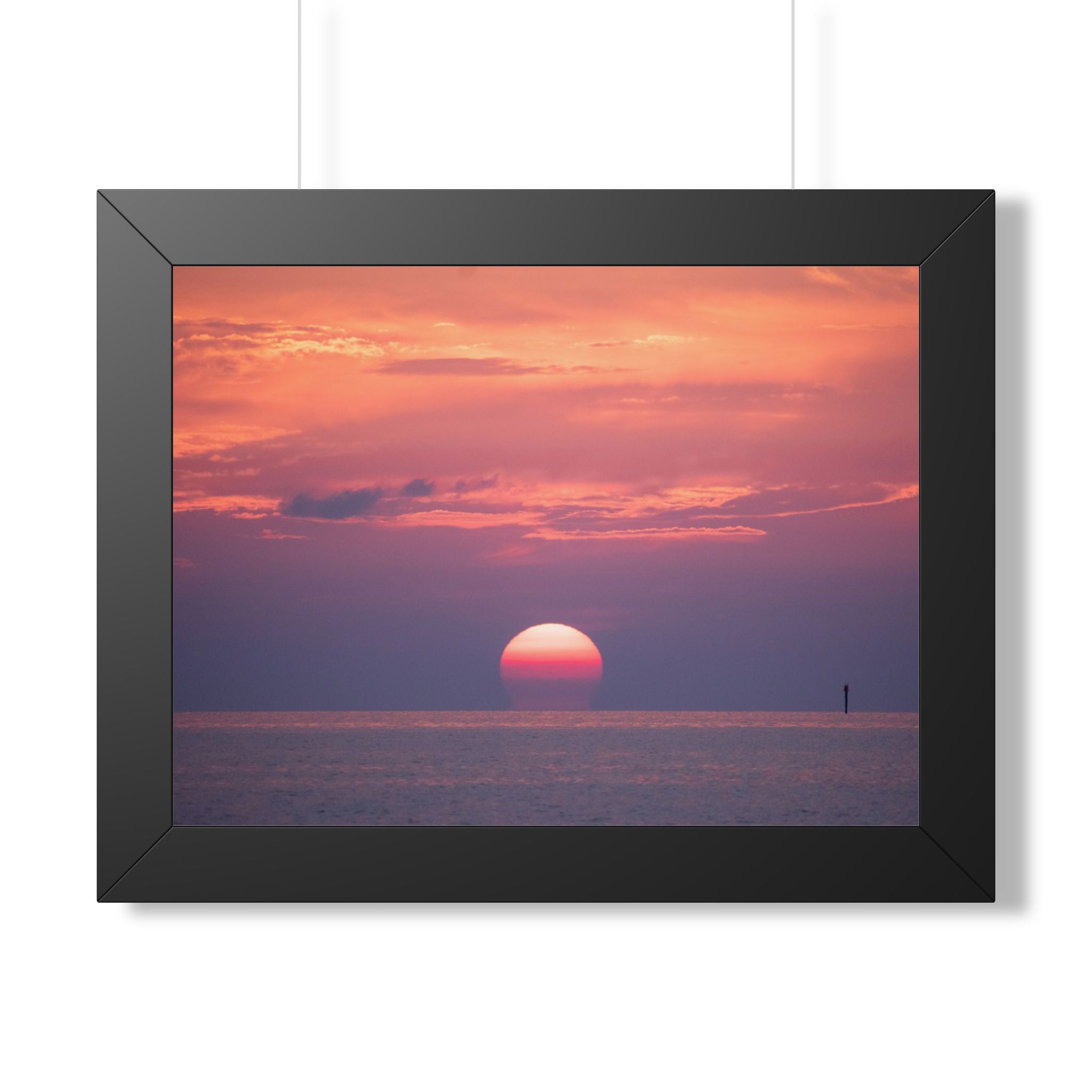 Florida Keys Sunset Framed Poster — Serene Coastal Wall Art