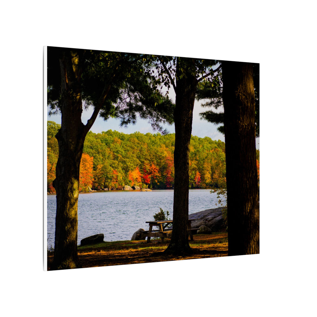 Autumn Lakeside Retreat Landscape