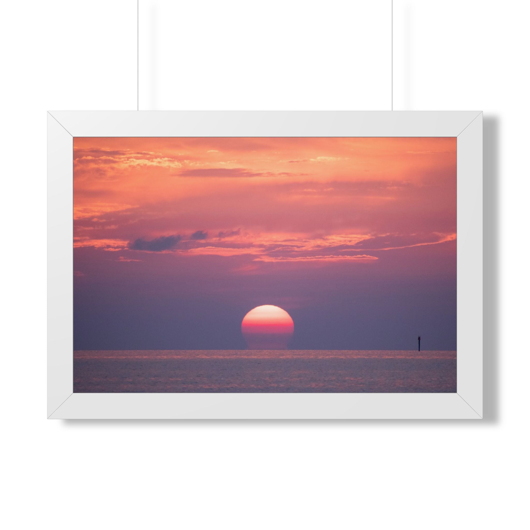 Florida Keys Sunset Framed Poster — Serene Coastal Wall Art