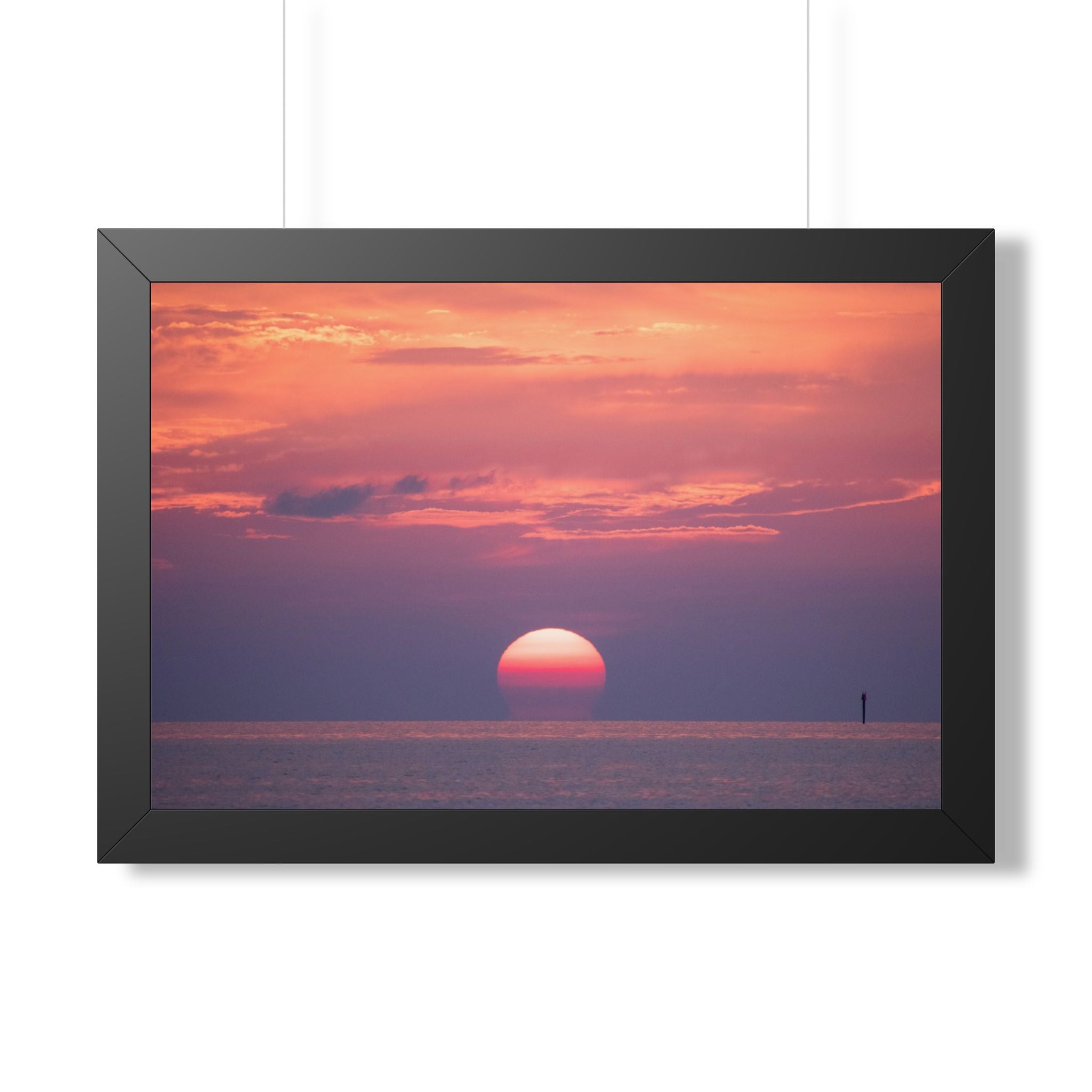 Florida Keys Sunset Framed Poster — Serene Coastal Wall Art