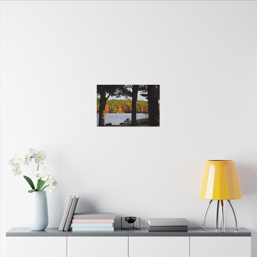 Autumn Lakeside Retreat Landscape